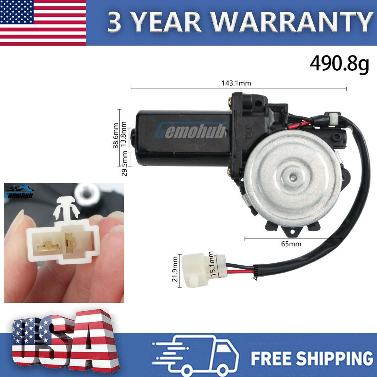 for Toyota for Land Cruiser 4500 LC80 FZJ80 Front Right Window Regulator Motor New