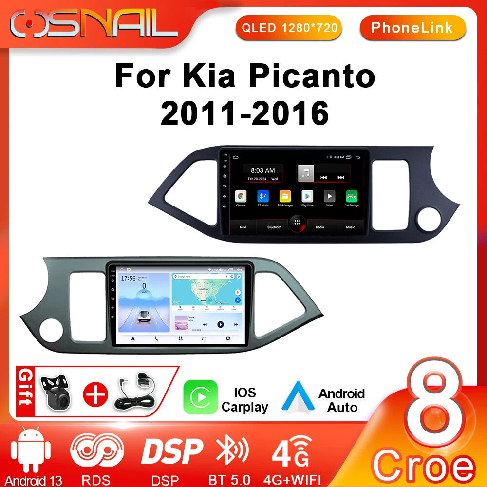 Android Car Radio for KIA PICANTO Morning Video Player Screen Stereo GPS Navi 4G