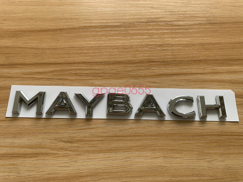 Chrome ABS for Maybach Number Trunk Letters Badge Emblems Sticker for Mercedes