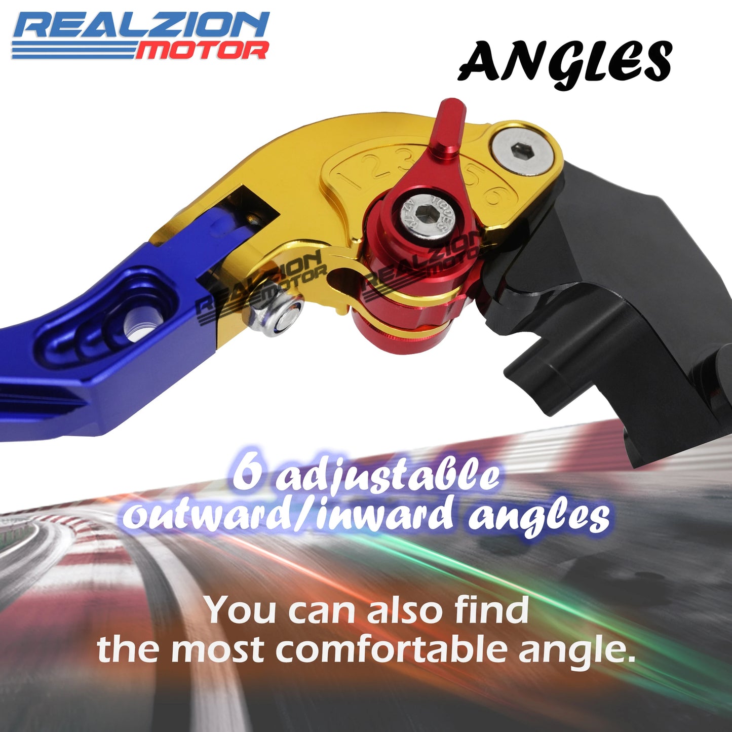 Realzion YZF-R3 Brake Clutch Lever Motorcycle Adjustable Folding Levers Clutch