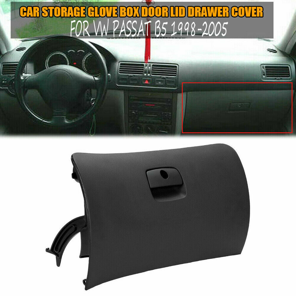 Car storage glove box cover door cover protective cover, dustproof, black, suitable for 98-05 for Volkswagen for Passat B5