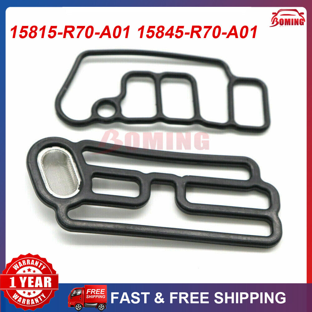 2-Piece Pack of Brand New Cylinder Head Solenoid Valve VTEC Gaskets and Spools for Honda