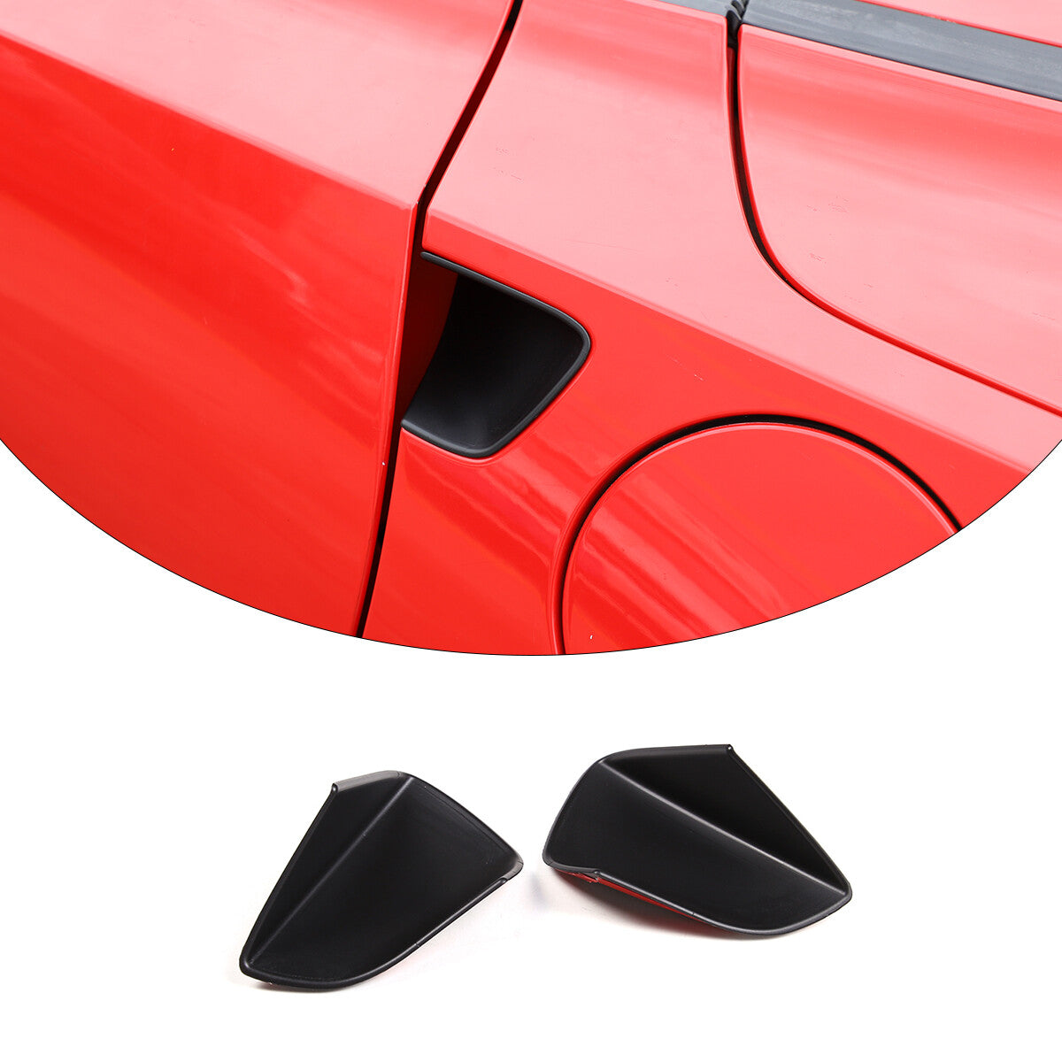 ABS carbon fiber cigarette lighter switch decorative frame suitable for Tacoma 2015-2020- v