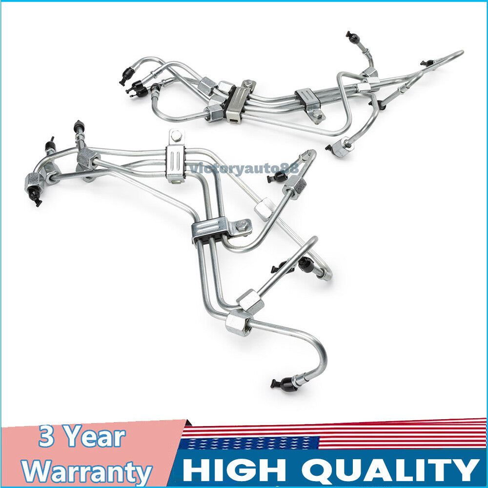 8-piece fuel injection line kit for Ford 6.9L and 7.3L IDI 1983-1994 F Series.