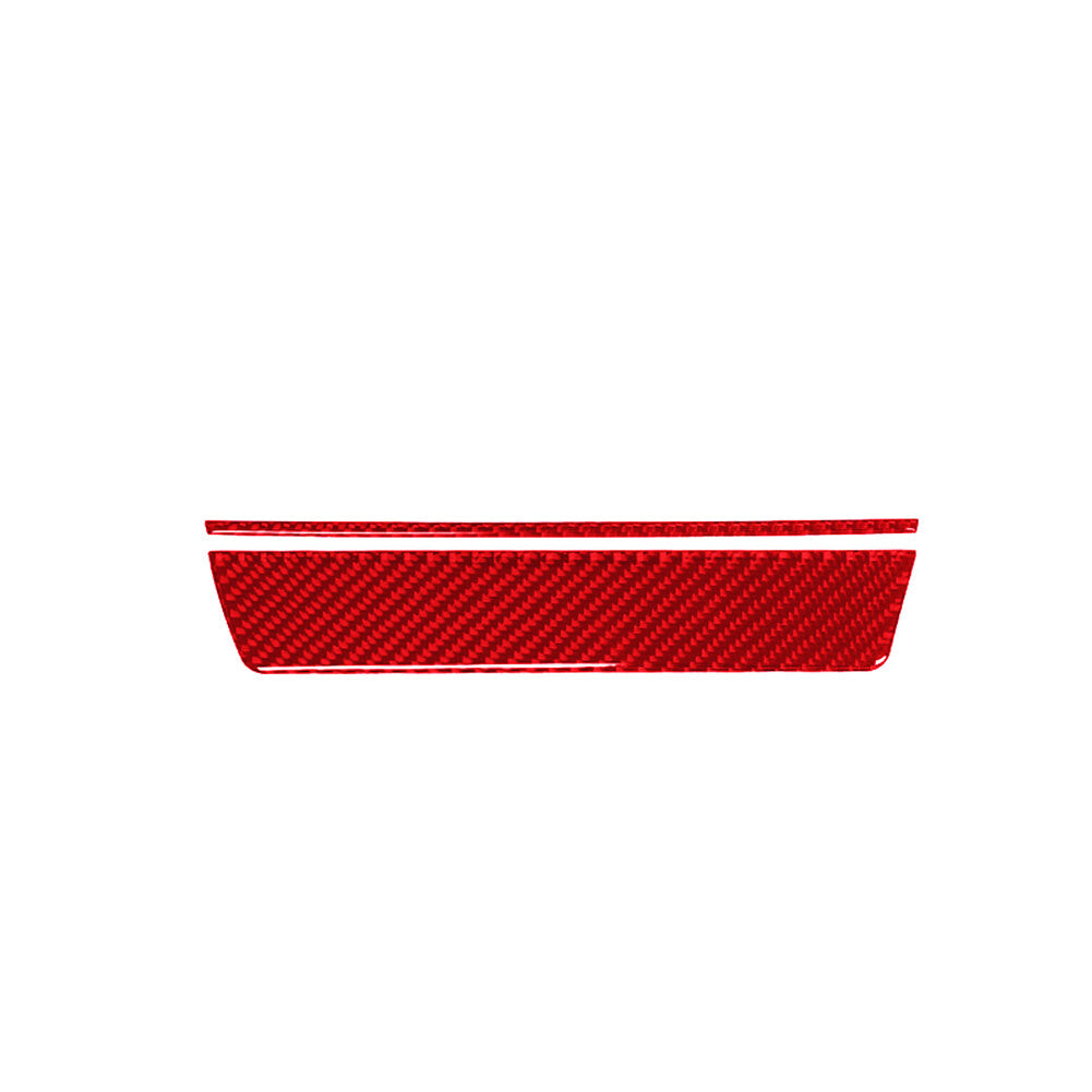 Red Carbon Fiber Climate A/C Control Cover Trim for Tiguan 2013-2017 v