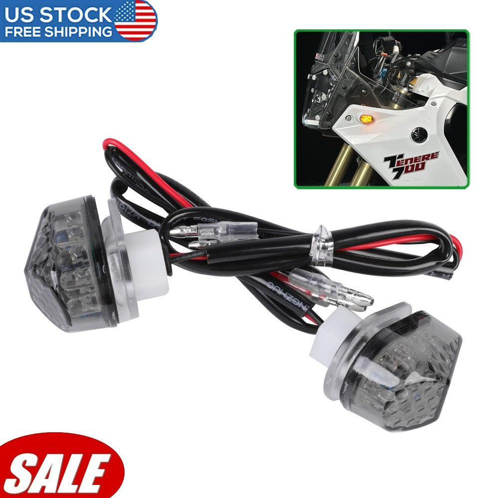For 2019-2025 for Yamaha Tenere 700 Front LED Indicators Turn Signal Blinker Lights Q