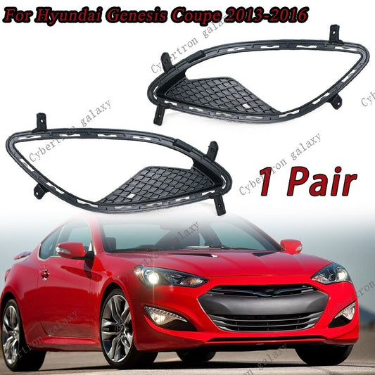 LHRH Front Fog Light Lamp Grille Cover for Hyundai for Genesis Coupe 2013-2016