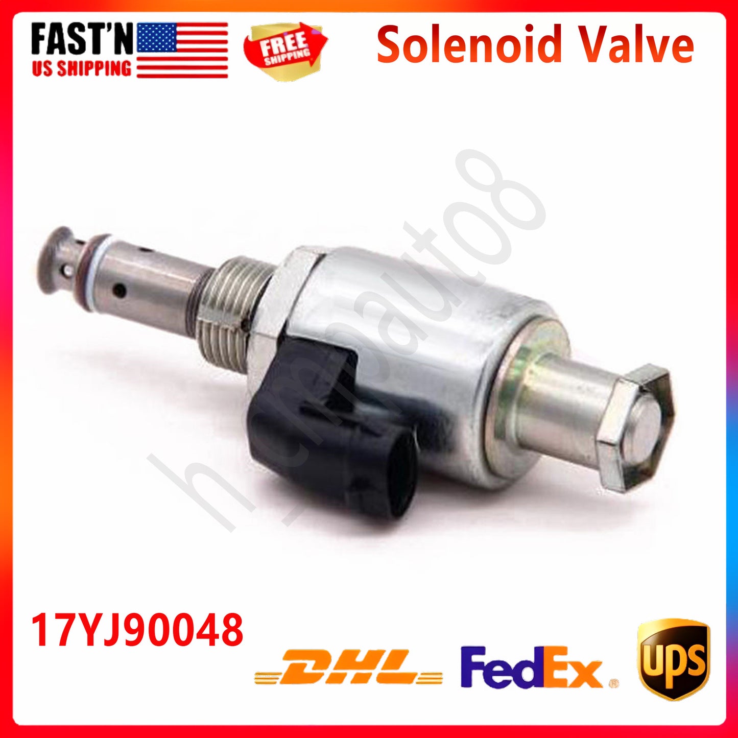 NEW 12V Solenoid Valve 17YJ90048 Fits for Komatsu PC200-6 Excavator Engine