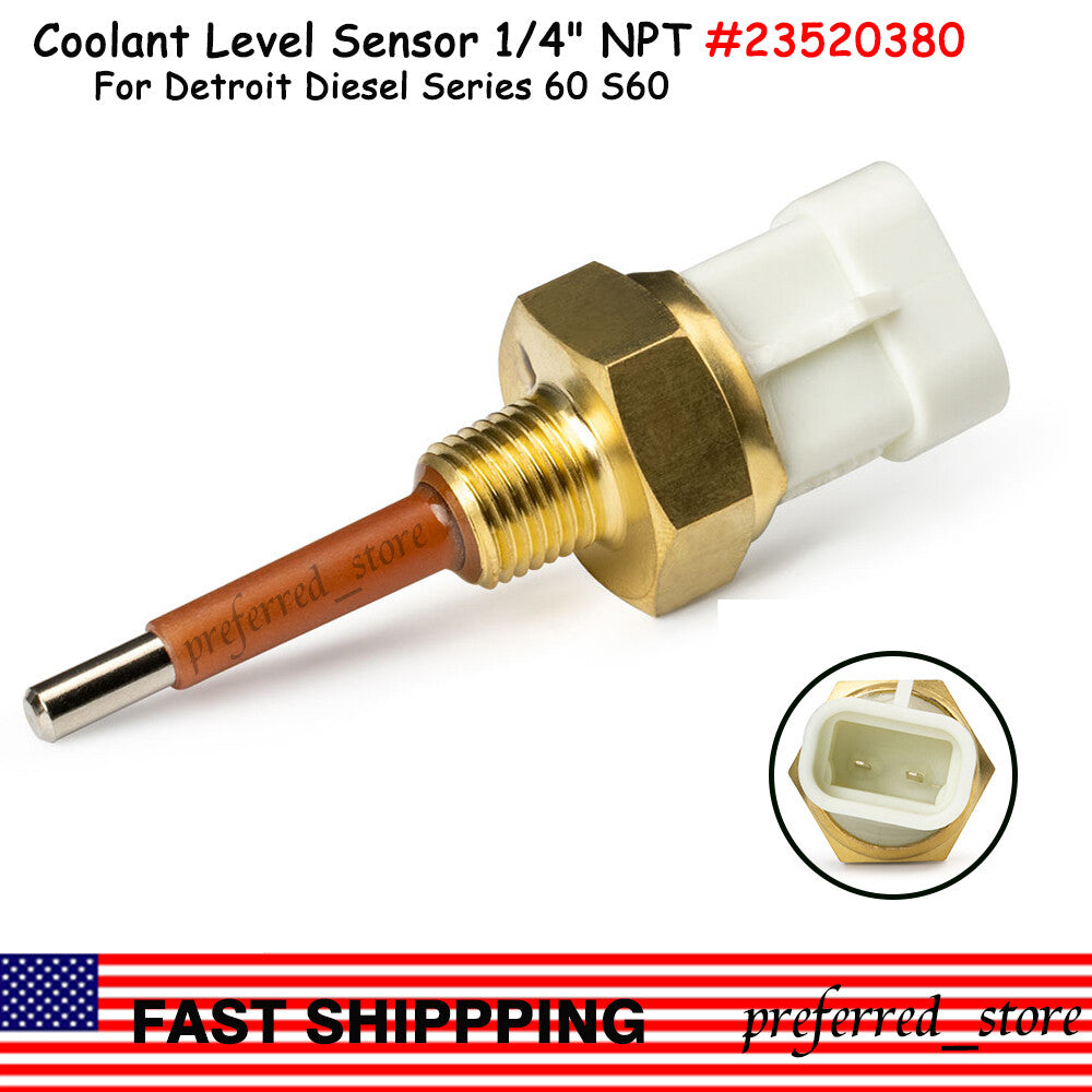 Coolant temperature level sensor 23520380 1/4- for Detroit Diesel 60 S60 v