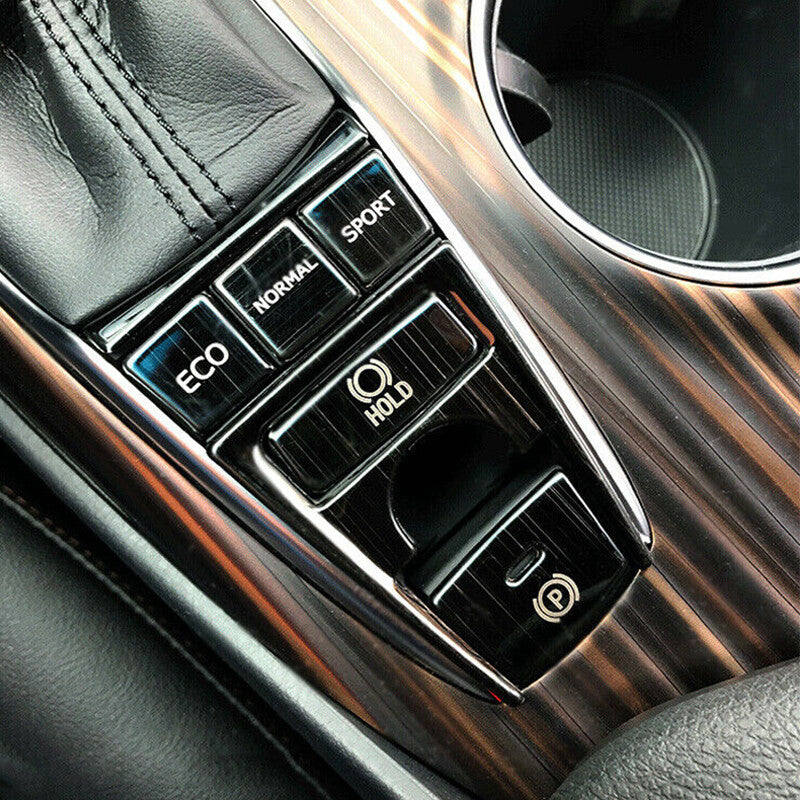 8x Black Central Console Gear Shift Panel Button Trim For Toyot@a for Camry 20-2023 n