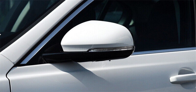 White Left Side Rearview Door Mirror Cover Shell Cap Fit for Jaguar XE XF XK XJ