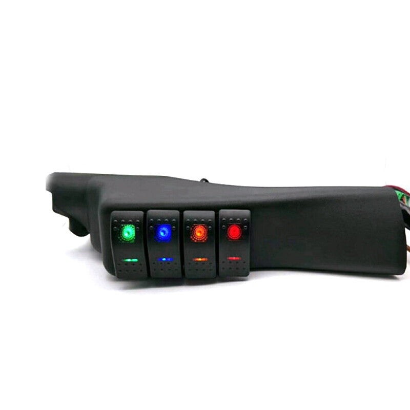 The left-side A-Pillar four-rocker switch Pod panel is suitable for the for Jeep for Wrangler JK. (07-17) n