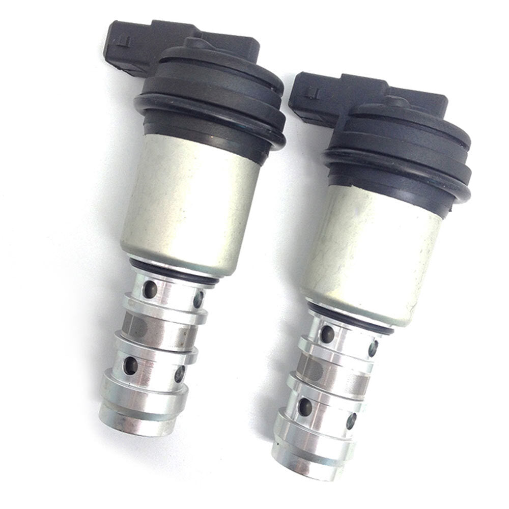 Two VANOS VVT variable timing solenoid valves suitable for BMW 535i, 550i, 650i, 740i, and 750i models.