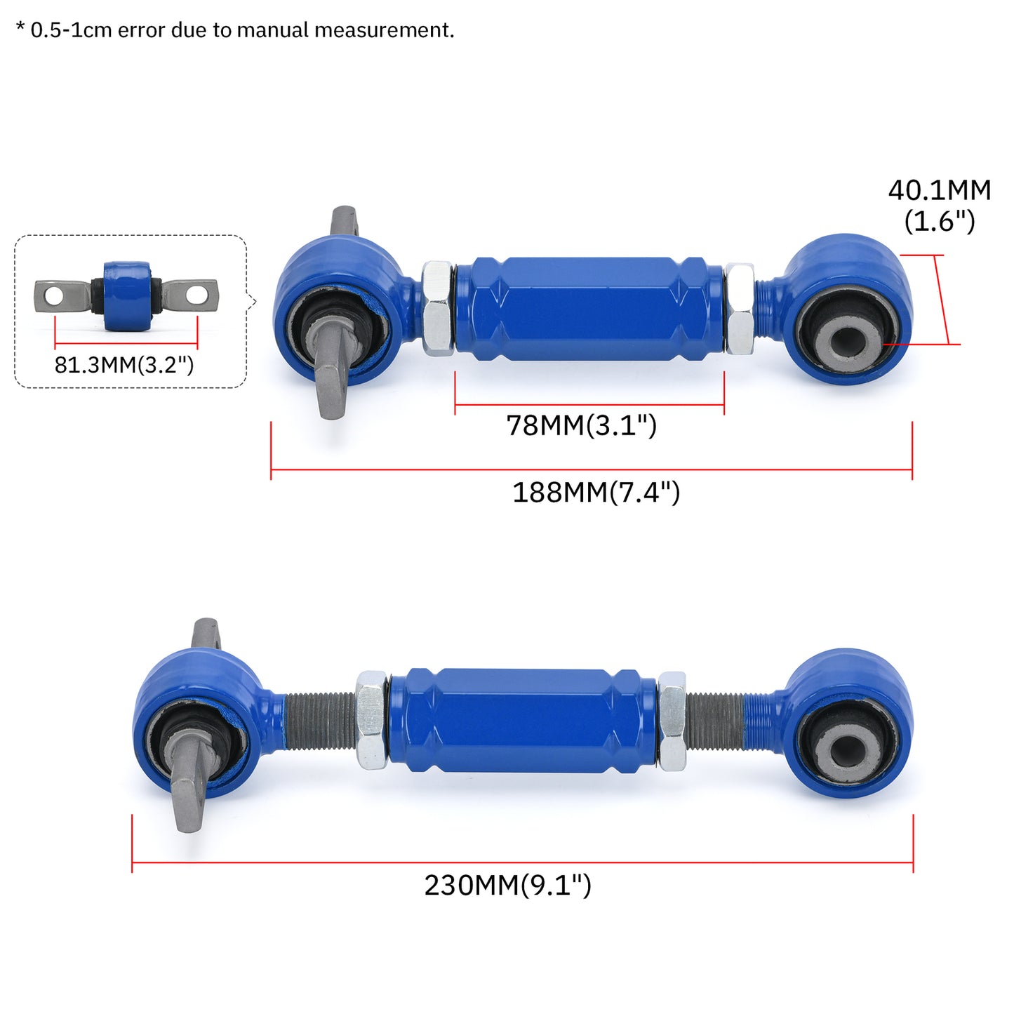 For 94-01 Integra 92-00 for Civic 97-01 CRV Adjustable Rear Upper Camber Control Arm