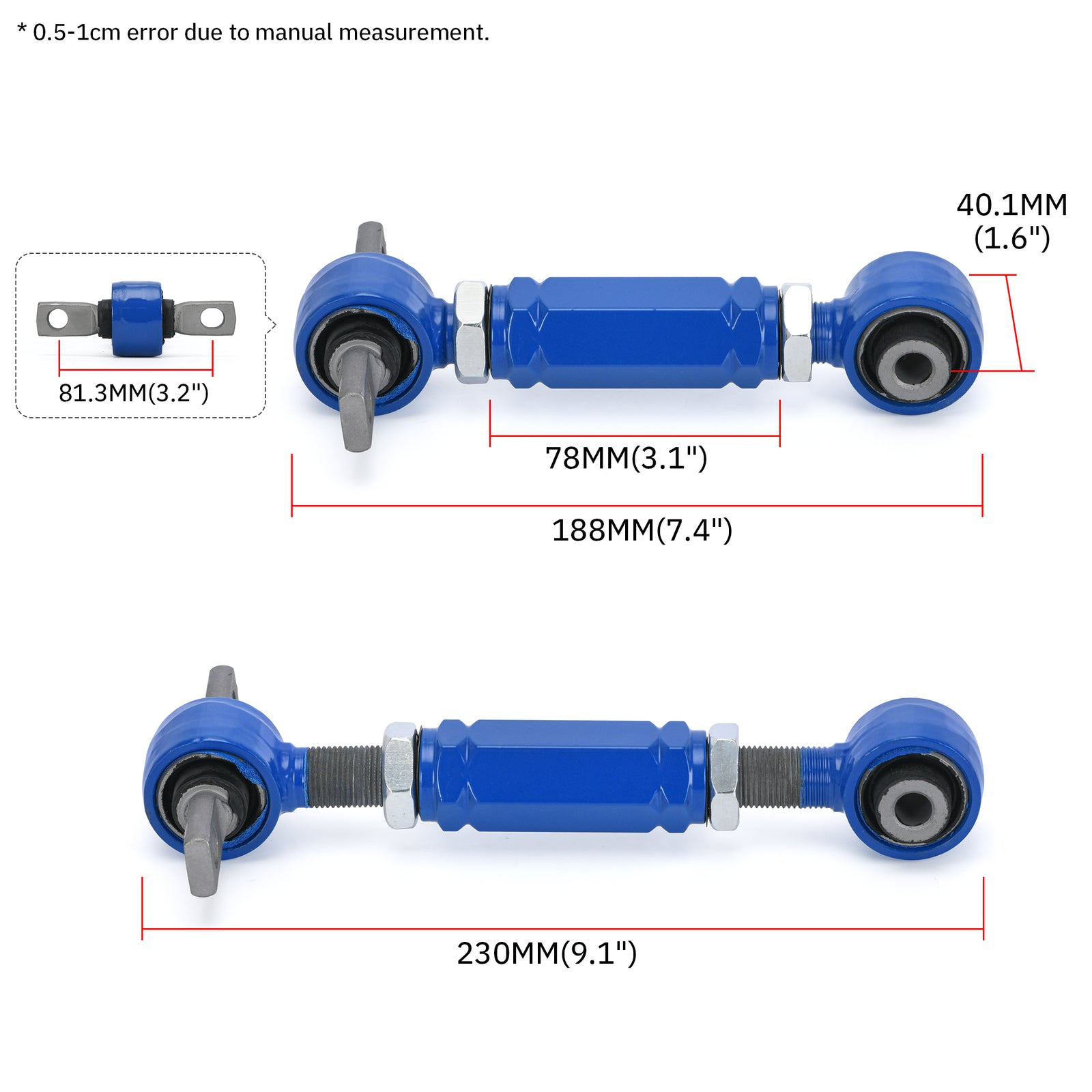 For 94-01 Integra 92-00 for Civic 97-01 CRV Adjustable Rear Upper Camber Control Arm