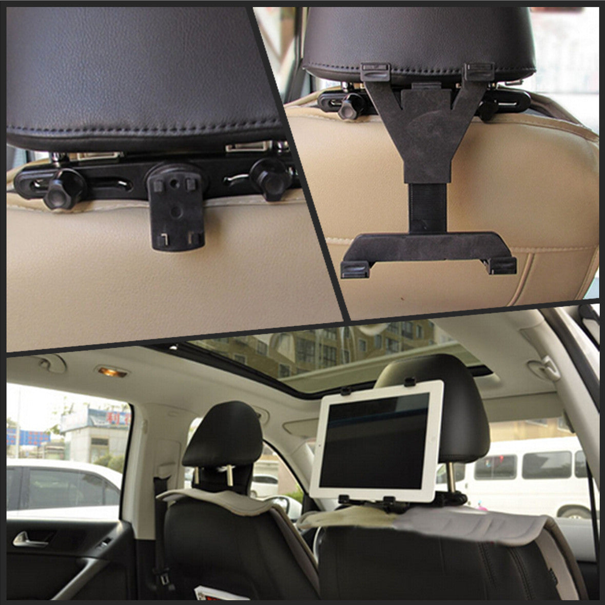 360¡ã Rotation Car SUV Bracket for Seat Headrest Mount Pole Holder For Tablet