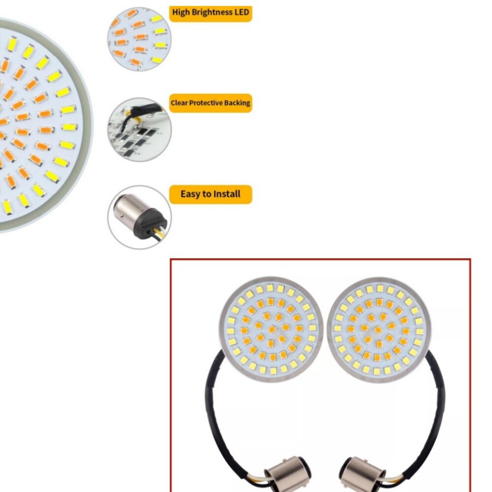 LED Turn Signal Light 1157 Running Light for Harley Touring Sportster Softail