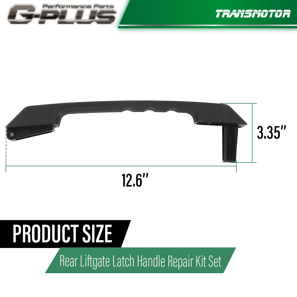 Liftgate Handle Repair Kit Black Fits 2003 - 2009 for Hummer H2 15135441- v