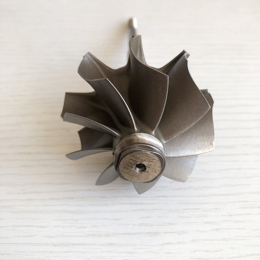 G30 55/60 mm 9-blade ball bearing turbine shaft/turbine wheel
