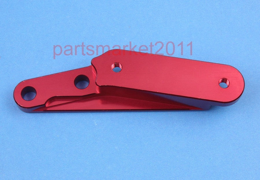 Red 320mm CNC Brake Caliper Rotor Bracket for Honda 4 Pot Caliper HF6 Bike