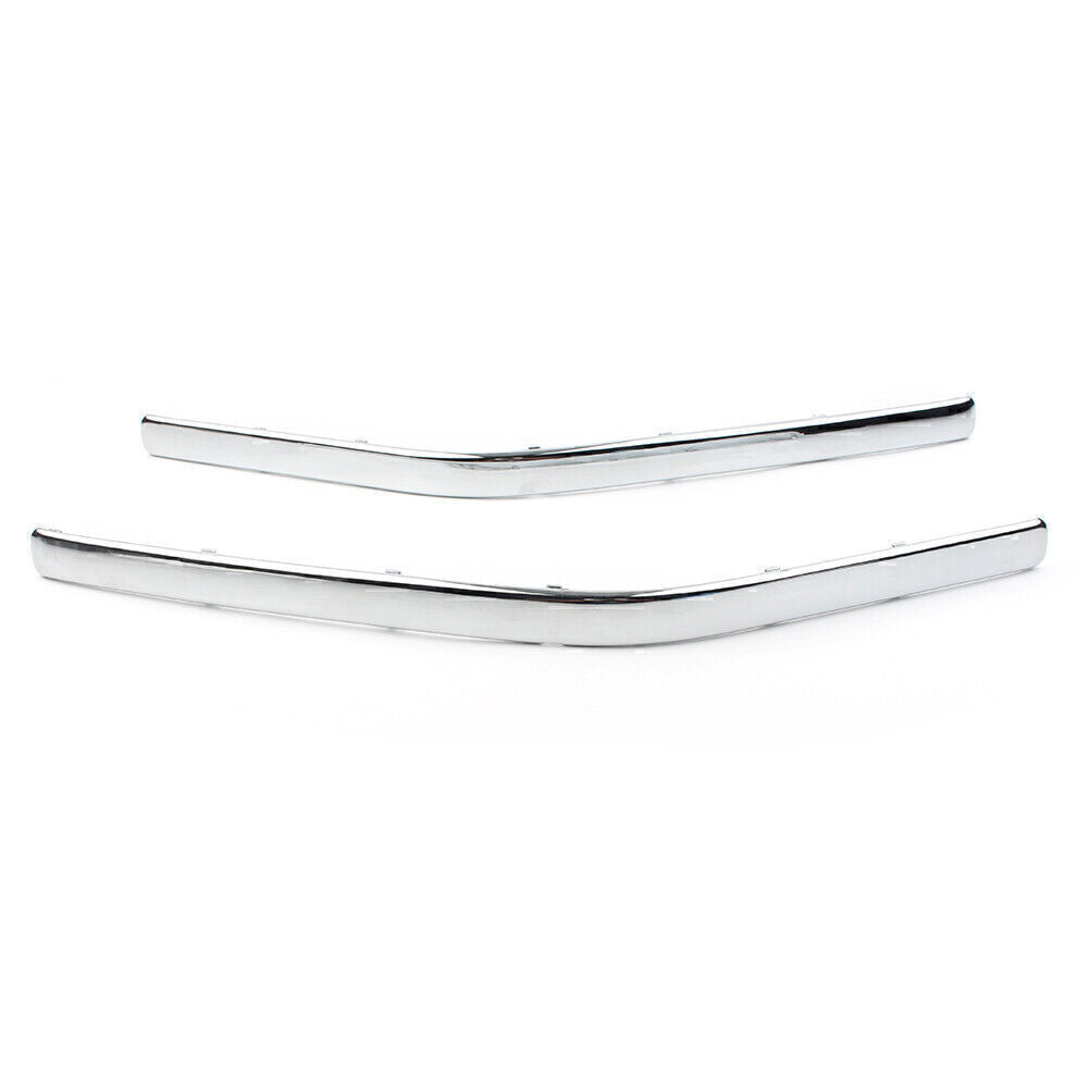 2x Chrome Front Side Fairing Cowl Edge Molding Trim Fit 2001-2006 for Honda GL1800
