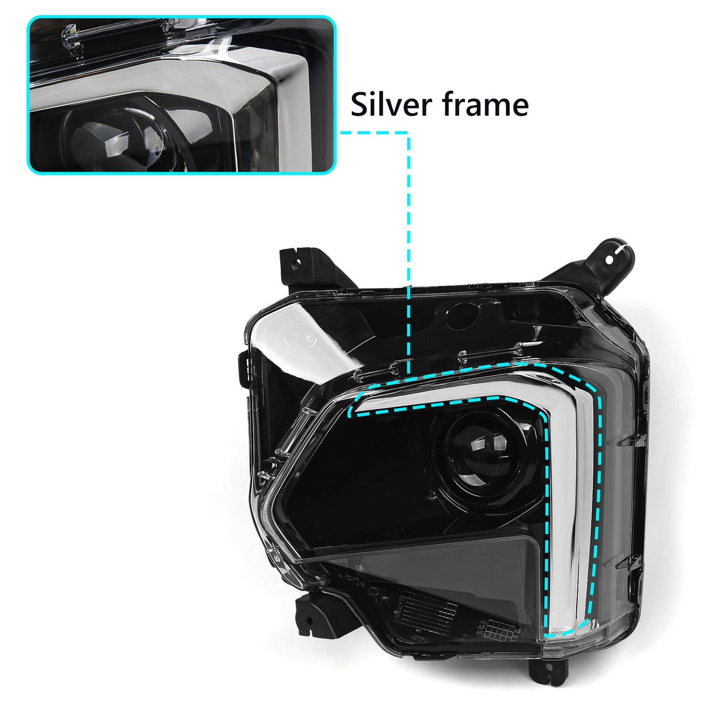 2P For 2022-2023 for Chevy Traverse w/o LED DRL Headlights Headlamp Driver Passenger