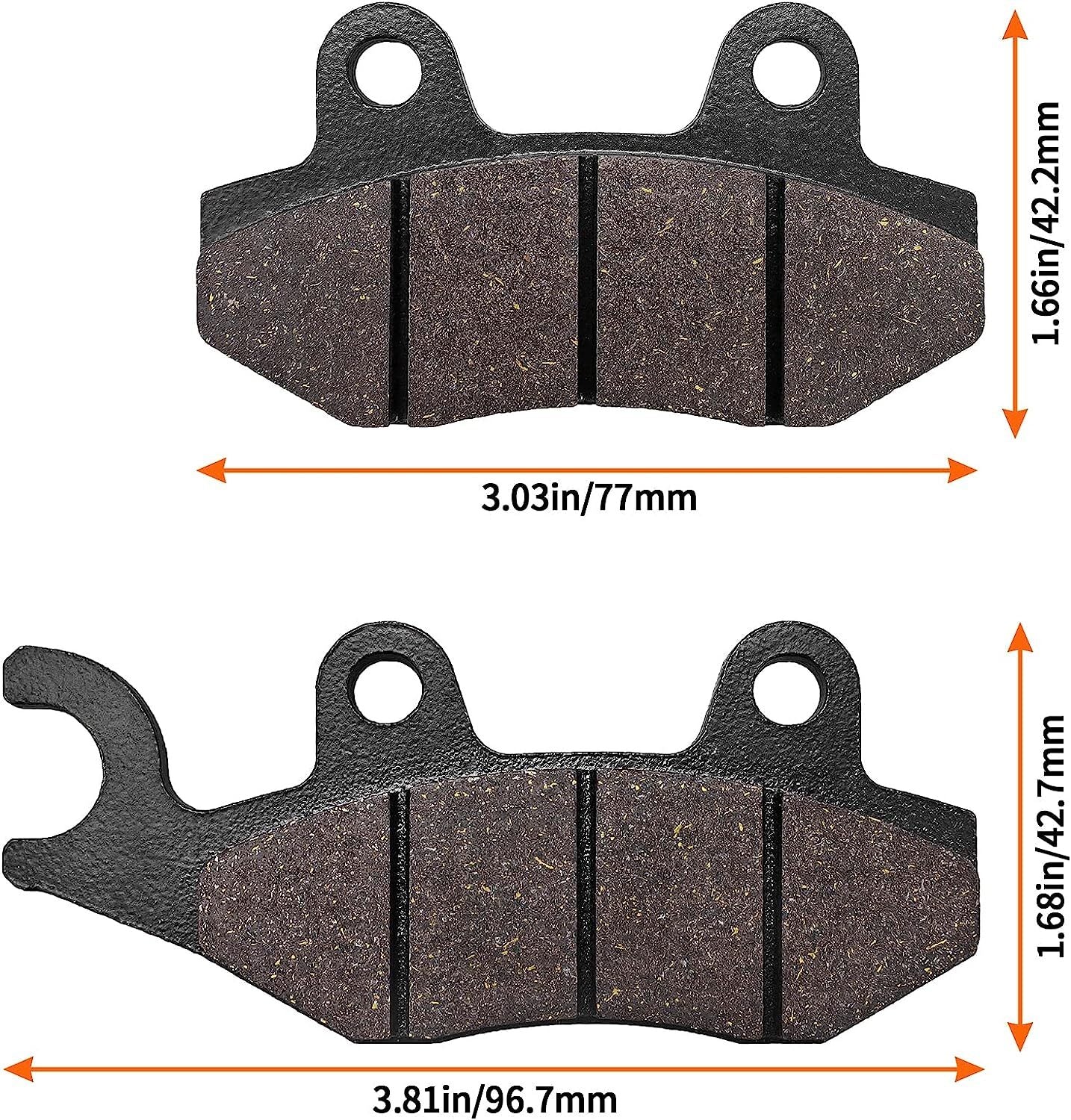BrakePads Front Rear for CAN AM Commander 1000/1000XT DPS/STD/LTD/XT-P 2011 2012