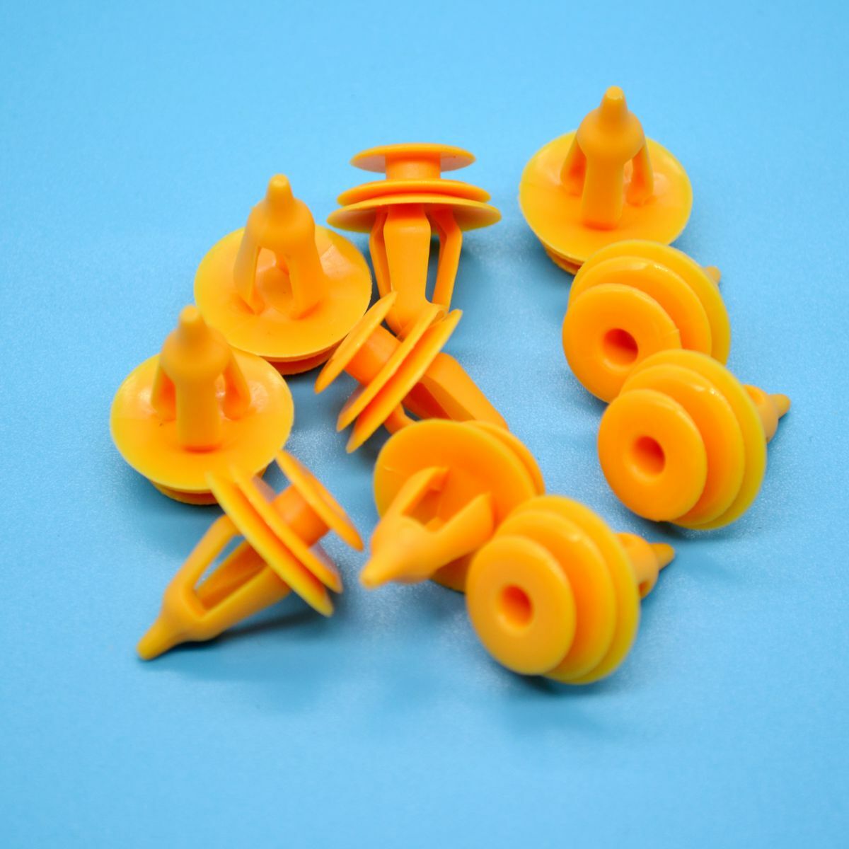 10pcs Car Clip Garnish Trim Mountings Retainer Fastener Screws for Toyota Yellow
