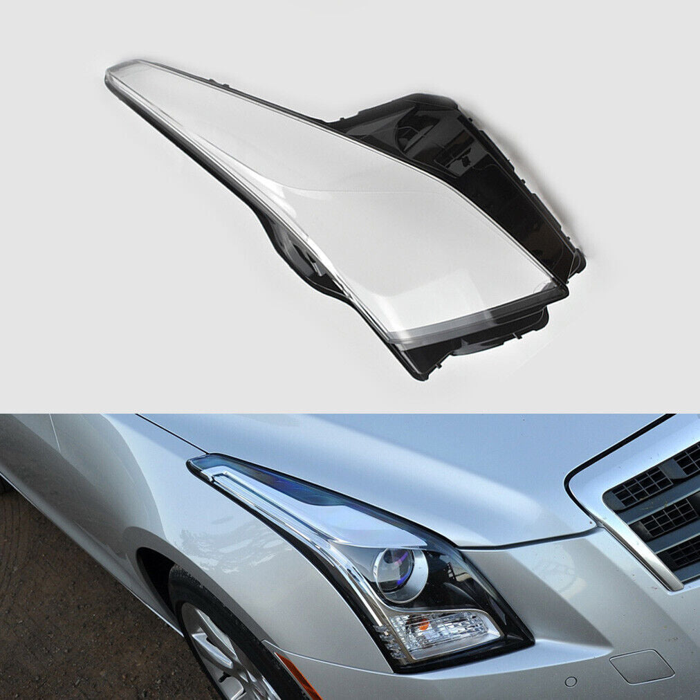 Right Side Headlight Cover Lens Shell Replacement Fit for Cadillac ATS 2013-2018