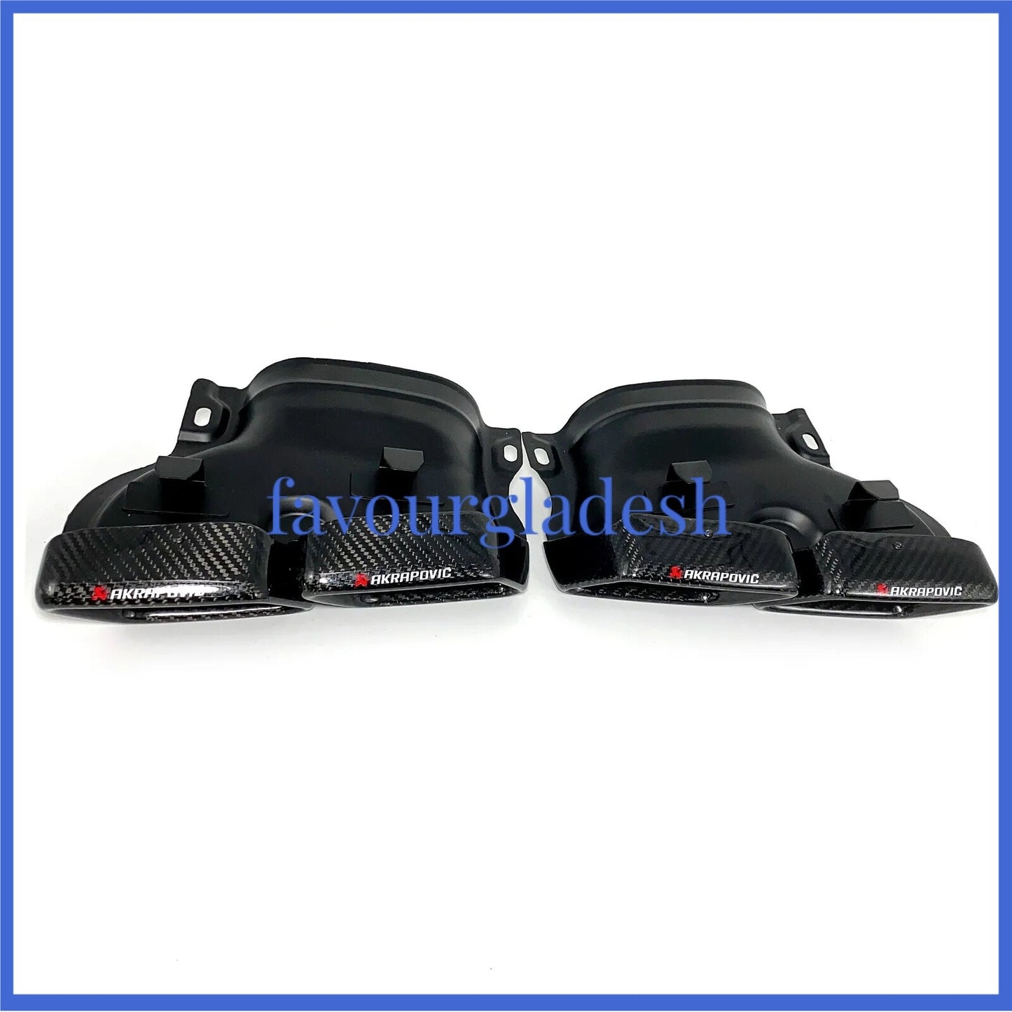 for Mercedes-Benz GLC GLE C-Class W205 Akrapovic Carbon Fiber Exhaust Tip Pipe