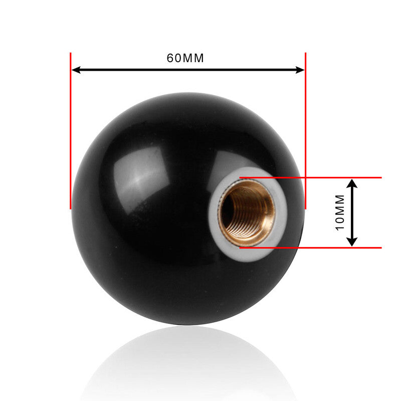 1PC 8 Eight Billiard Ball Car Gear Shift Knob Shifter Lever Black + White Parts v