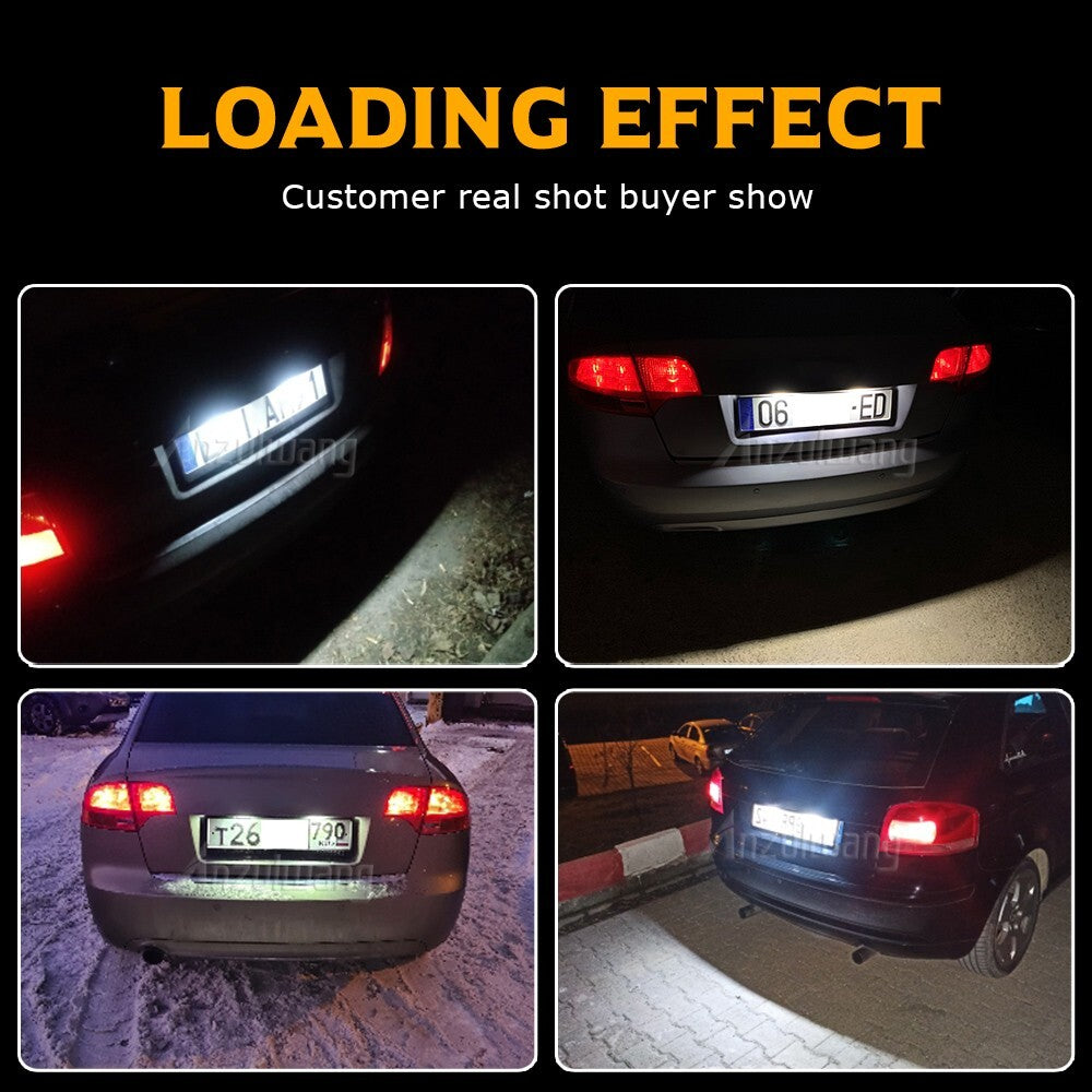 Led License plate Lamp Light for Audi A3 A4 A6 for A8 B7 S3 S8 C6 RS4 RS6