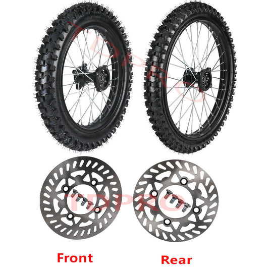 19-inch and 16-inch front and rear wheels, 70/100-19 and 90/100-16 tires, rim grooves, 150cc off-road bicycle, 200