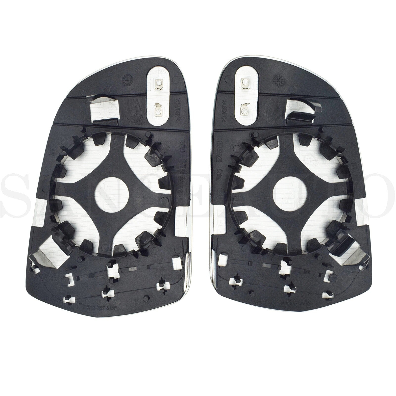LH Right Grip Mirror Glass with Support and Heating (2 Pieces) Suitable for Audi A5 A3 8P S5 A4 B8 8K0857536F- n