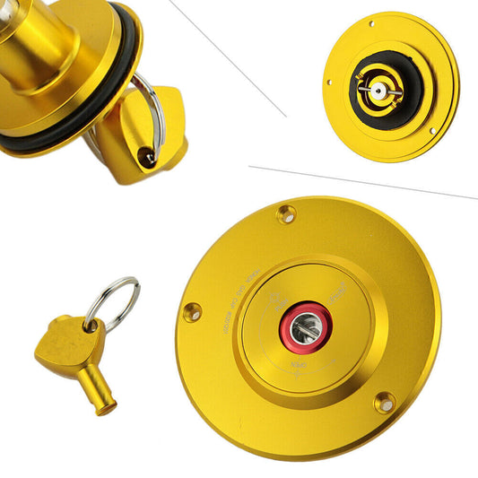 Gold Fuel Gas Tank Cap Fit for Honda CBR1000RR CBR600RR 2004 - 2012 CBR600F4i 2001 Q