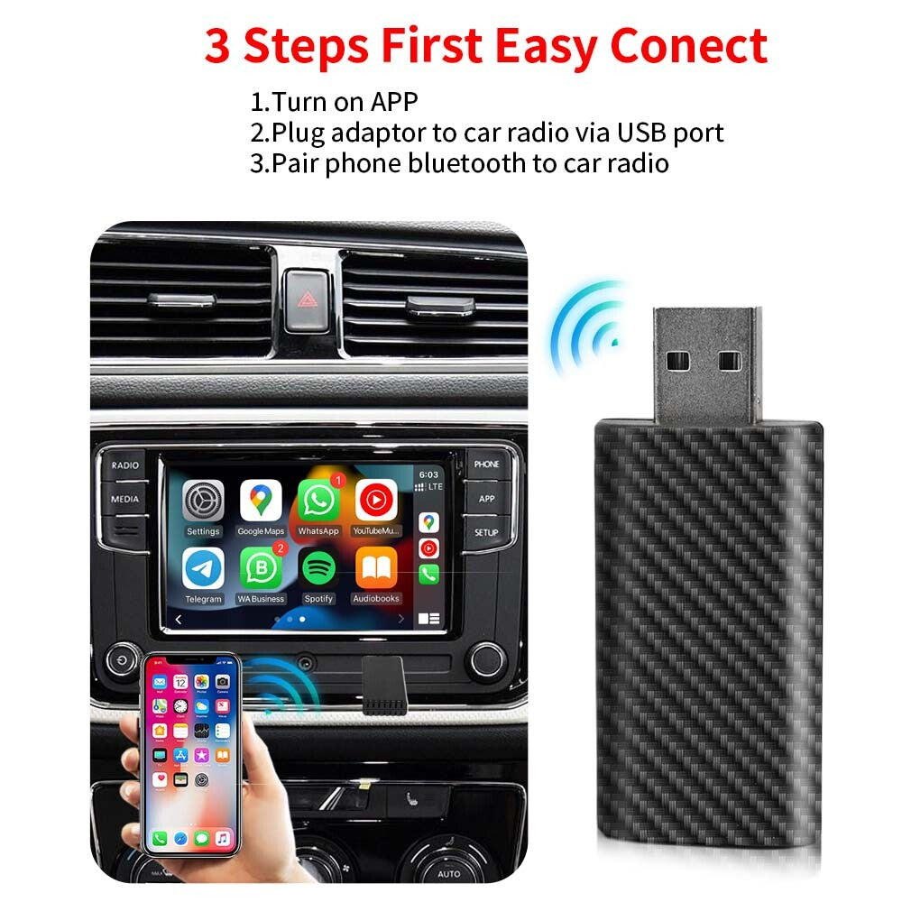 for Mini USB Wireless Android Auto Dongle Adapter MIB Radio Plug Play Android Phone