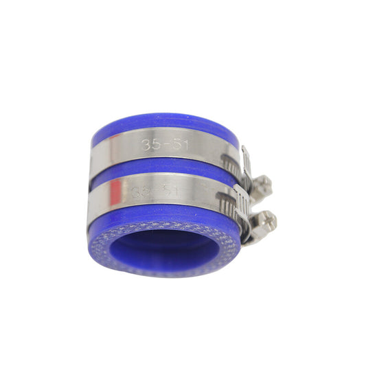 Blue motorcycle carburetor rubber adapter 35 mm intake manifold for Carb Q