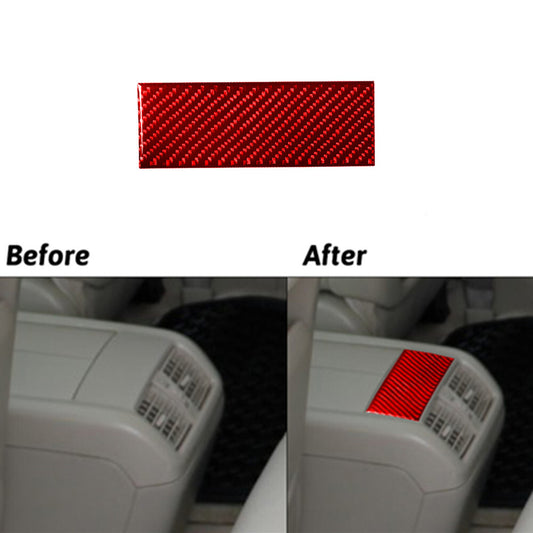 Carbon Fiber Rear Center Storage Switch Cover Trim for Lincoln for Navigator 2007-14 v