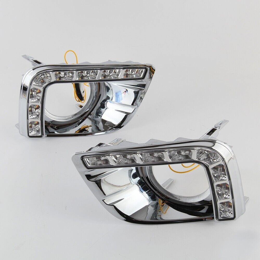 2x DRL Signal Light Daytime Running Fog Lamp for Toyota for Land Cruiser Prado FJ150