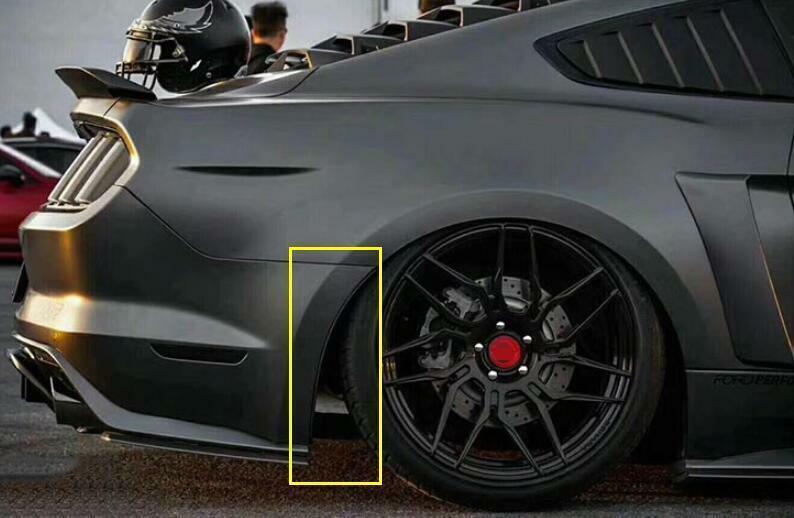 Fit for Ford for Mustang 2015-2022 Primer Black Front Rear Left Right Mud Flap Guard