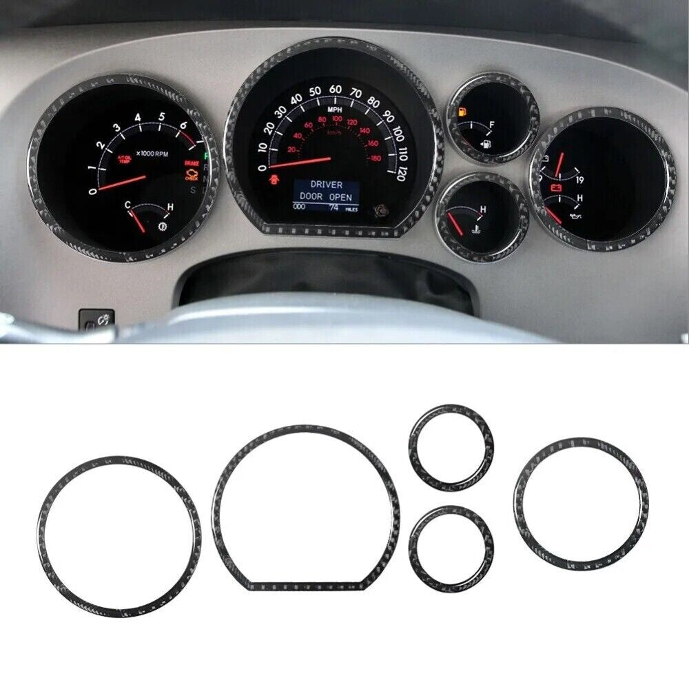 29x/set Carbon Fiber Interior Full Set Kit Cover Trim For Tundra 07-2013 n