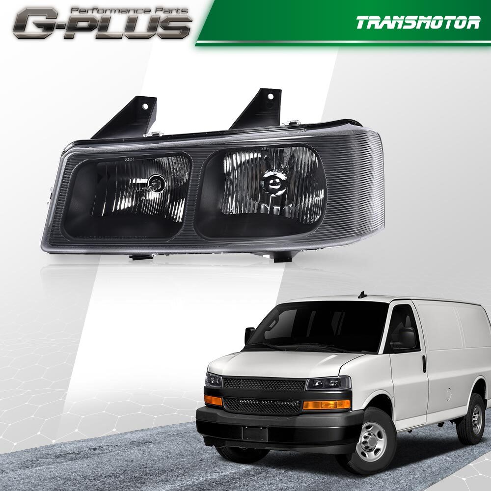 Fits 03-23 for Express for GMC Savana Van Left Driver Side Light Black - v