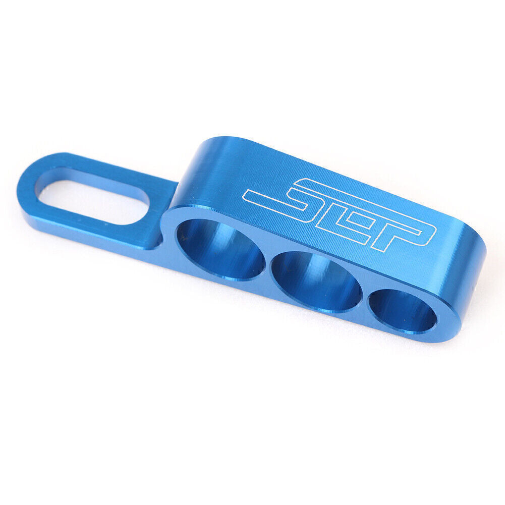 Motor Three Holes Universal Bracket Aluminum Oil Pipe Stand Fit for YAMAHA R1 Blue