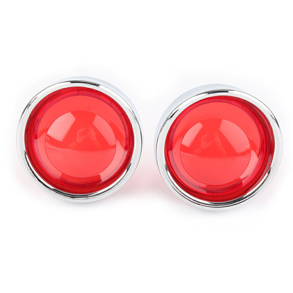 for Harley Touring Glide Road King Red Turn Signal Light Lens Cover Bezels Q