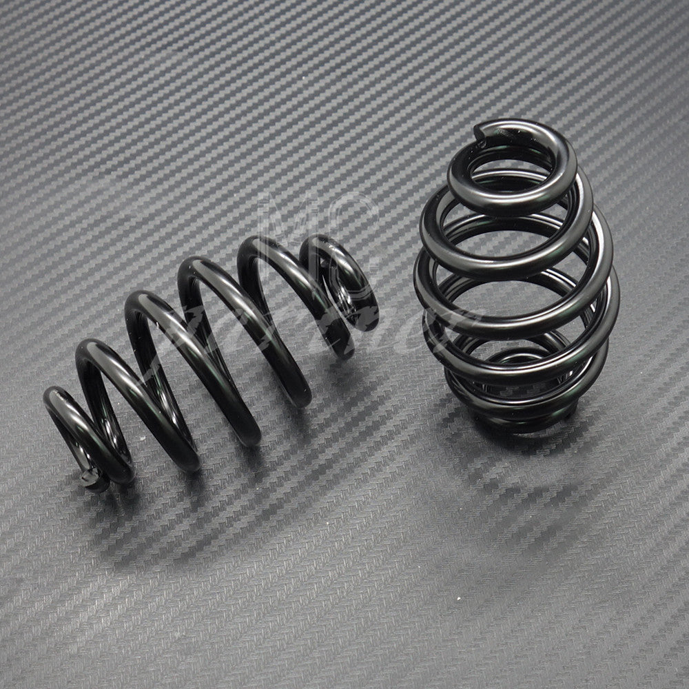 Black 3 Barrel Coiled Solo for Seat Spring for Harley Chopper Bobber Softail Custom Q