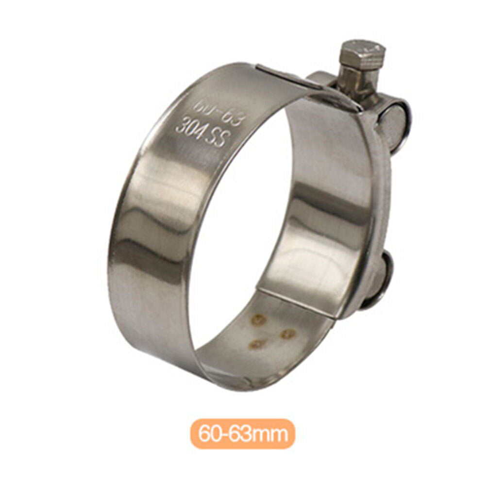 60mm-63mm Exhaust Pipe Clamp Stainless Steel Muffler Fixed Caliper Motorcycle