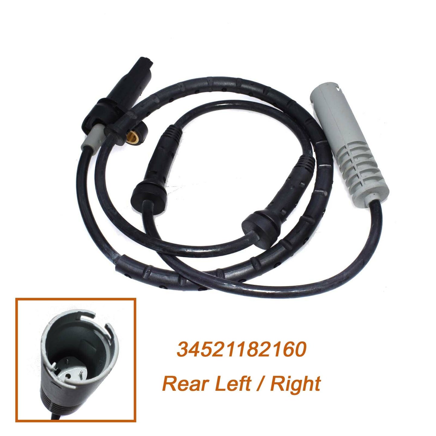 ABS wheel speed sensor left rear applicable to E39 528i 540i 1997-98 34521182160- n