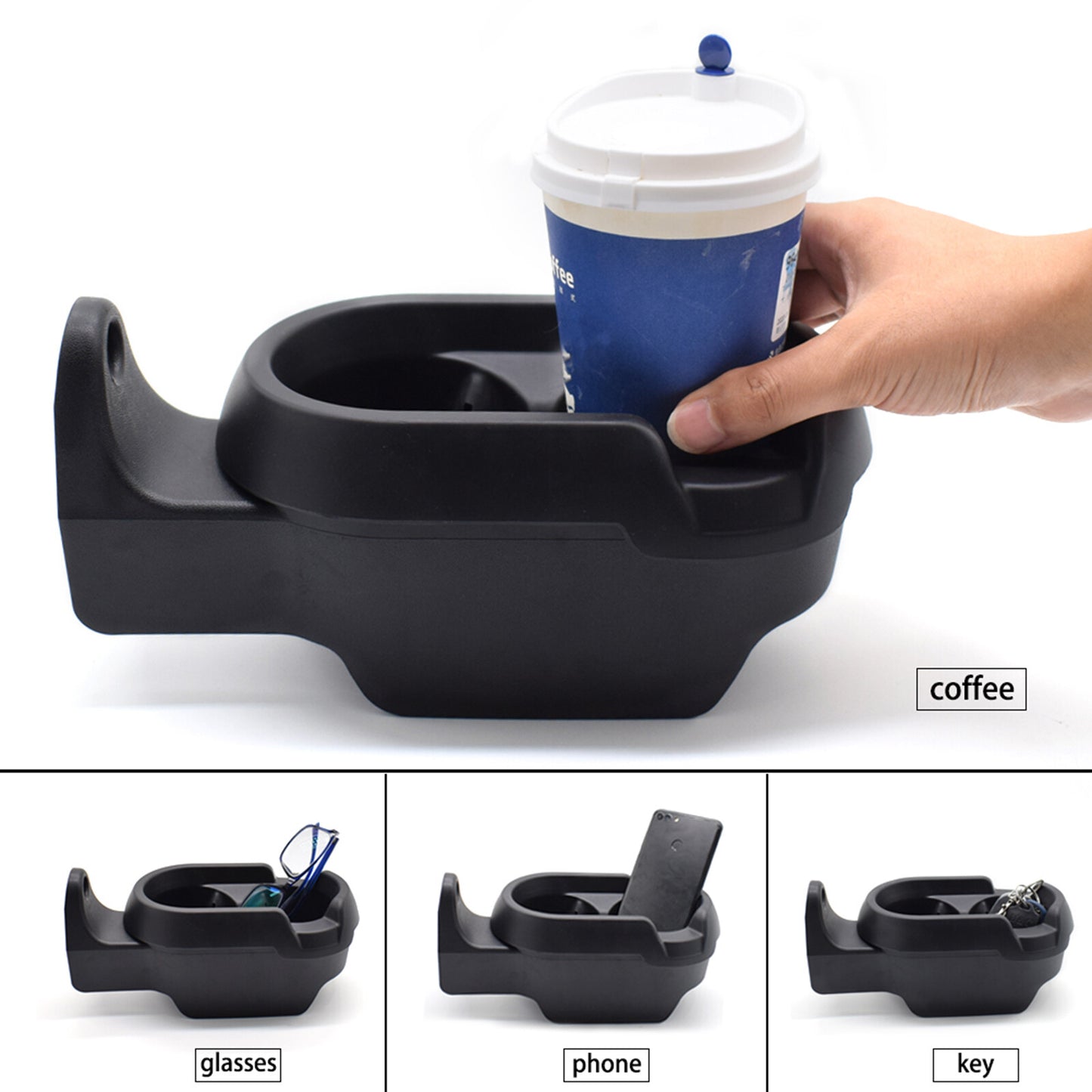 Center console drink holder cup holder black for Smart Fortwo451 a4518100370 Q