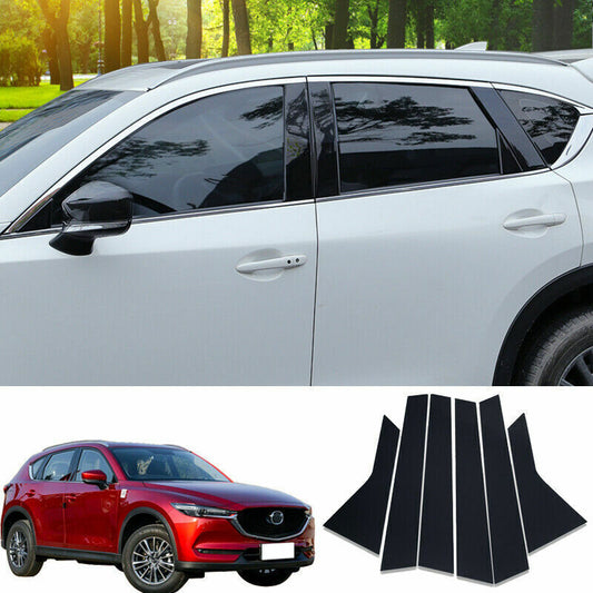for Mazda CX5 CX-5 2017-2021 Car Window Pillar Posts Sticker Decal Moulding Trim