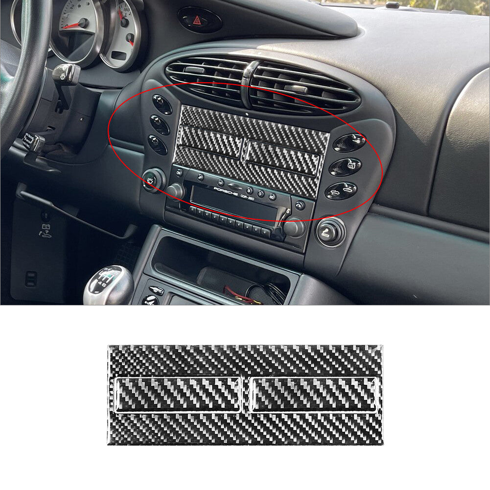 Black Titanium Dashboard Passenger Storage Box Handle Trim Cover for Kia K5 2021 - 2023- v